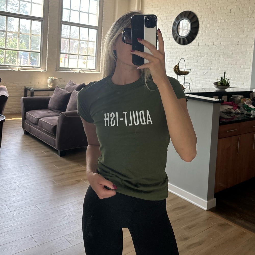 Abella Green Fitted Polo T-Shirt Short Sleeve